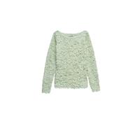 T-shirt texturÃ©e Ã fleurs femme Salsa Jeans Vert L