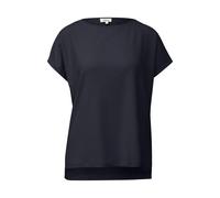 T-shirt texturÃ© Relaxed Fit avec col bateau femme s.Oliver Bleu 34