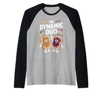 T-Shirt « The Dynamic Duo Peanut Butter Jelly » Mignon et Amusant Manche Raglan
