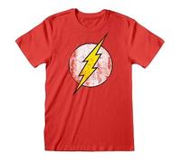 HEROES INC EUROPE B.V. T-Shirt The Flash pour Adultes | Rouge | 100% Coton | T-Shirt Super-héros à Manches Courtes | Produit Officiel DC Comics, Rouge, M