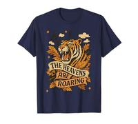 T-Shirt The Heavens are Roaring Tiger Fall Bible Verse Christian T-Shirt