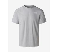 The North Face - T-shirt de running technique et léger - M 24/7 Pentadome Embossed Reg SS Tee Meld Grey pour Homme - Taille XL - Gris Gris XL
