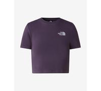 T-shirt The North Face crop à manches courtes violette femme - M