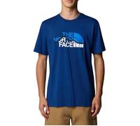 T shirt manches courtes homme the north face mountain line bleu