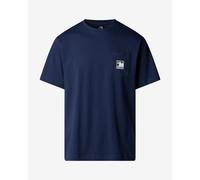 The North Face T-shirt Décontracté À Poche Mountain Logo Pour Homme Summit Navy Taille M male