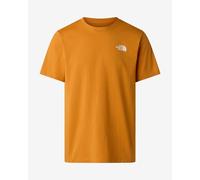 T-shirt The North Face NSE Box Evolution manches courtes orange blanc - XS