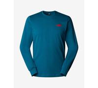 T-shirt The North Face Red Box manches longues bleu foncé rouge - S