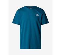 The North Face - Tee-shirt polyvalent avec logo imprimé - M SS Box NSE Tee Mineral Ink TNF Red pour Homme en Coton - Taille XL - Bleu Bleu XL