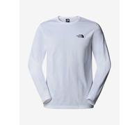 T-shirt The North Face Simple Dome manche longue blanc polaire - S