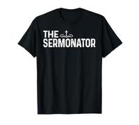 T-shirt The Sermonator Pastor Christian Parish Clergy T-Shirt
