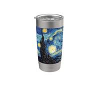 T-shirt The Starry Night, peintre cool de Vincent Van Gogh Gobelet isotherme en acier inoxydable double paroi
