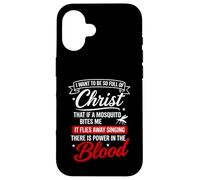 T-Shirt « There is Power in The Blood » Coque pour iPhone 16