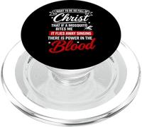 T-Shirt « There is Power in The Blood » PopSockets PopGrip pour MagSafe