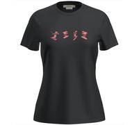 T-shirt thermique à manches courtes pour femme Icebreaker Merino 150 Tech Lite Short Sleeve Tee Snow noir S