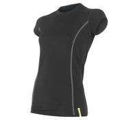 T-shirt thermique à manches courtes pour femme Sensor Merino Wool L noir