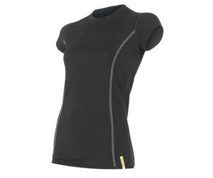 T-shirt thermique à manches courtes pour femme Sensor Merino Wool M noir