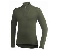 T-shirt thermique à manches longues Woolpower Zip Turtleneck LITE S vert pin
