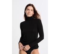 T-shirt thermique col roulé avec cachemire - Warm Light - XL - Noir - Femme - Etam