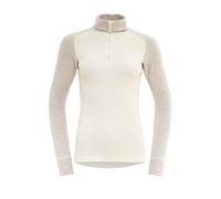 T-shirt thermique femme à manches longues Devold Duo Active col roulé zippé M blanc brut