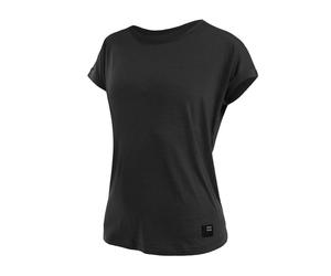 T-shirt thermique femme - manches courtes Sensor Merino Air Relax Fit Traveller S noir