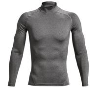 Under Armour – T-shirt HeatGear Armour Comp Mock – manches longues col montant – Gris L Homme