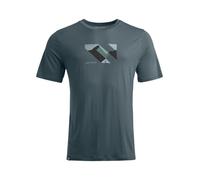 T-shirt thermique homme à manches courtes Ortovox 140 Cool Landscape T-shirt M gris arctique foncé M