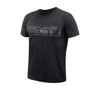 T-shirt thermique homme à manches courtes Sensor Coolmax Tech Regular Fit M GPS noir