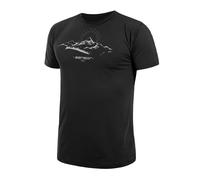 T-shirt thermique homme à manches courtes Sensor Coolmax Tech Regular Fit M montagnes noires