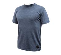 T-shirt thermique homme à manches courtes Sensor Merino Lite bleu tacheté M