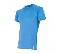 T-shirt thermique homme à manches courtes Sensor Merino Wool Active M bleu