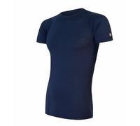 T-shirt thermique homme à manches courtes Sensor Merino Wool Active M bleu profond