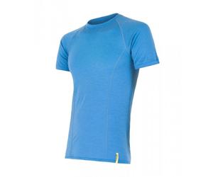T-shirt thermique homme à manches courtes Sensor Merino Wool Active XL bleu