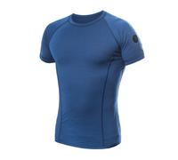 T-shirt thermique homme à manches courtes Sensor Merino Wool Air bleu foncé XXL