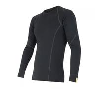 T-shirt thermique homme à manches longues Sensor Merino Wool M noir