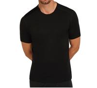 Icebreaker T-shirt homme 200 Oasis Short Sleeve Crewe – laine mérinos Noir L
