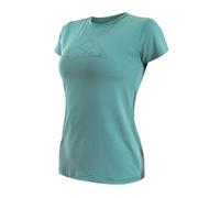 T-shirt thermique pour femme à manches courtes Sensor Coolmax Tech Regular Fit L menthe des montagnes