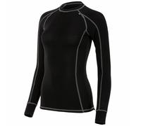 T-shirt thermique pour femmes Outdoor Bamboo Base Layer Long Sleeve 190 Highlander - Black XL