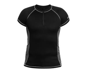 T-shirt thermoactif Forces Protech Zip Neck Base Layer Highlander - Black/Grey S