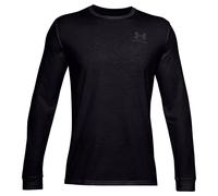 Under Armour Sportstyle Côté Gauche Manches Longues Hommes, T-Shirt Homme à Manches Longues, T-Shirt Logo Confortable et Respirant, Black/Pitch Gray, L, Black/Pitch Gray, LG
