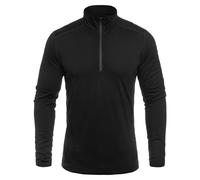 T-shirt thermoactif Oasis Half Zip Icebreaker Merino - Black L