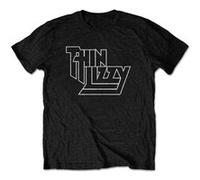 T-shirt thinlizzy live & dangerous unisexe noir taille s Noir G