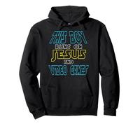 T-Shirt « This Boy Runs on Jesus and Video Games », Cadeau chrétien Sweat à Capuche