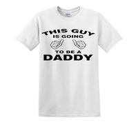 T-shirt « This Guy is Going to Be A Daddy » pour la fête des pères, T-shirt Noir/blanc, 5XL