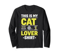 T-Shirt « This is My Cat Lover » Manche Longue
