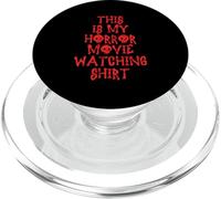 T-Shirt « This is My Horror Movie Watching Shirt » pour Halloween PopSockets PopGrip pour MagSafe