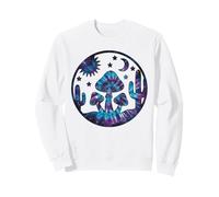 T-Shirt tie-Dye Champignons Mystique désert Vintage Festival Sweatshirt