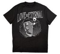T-shirt tnbc jack & sally love is eternal unisexe noir taille xl Noir G