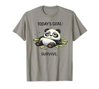 T-Shirt Today S Goal Survive Lazy Panda Gym Life T-Shirt