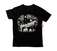 T-Shirt Tokio Hotel DTG 100% Cotton s Black L