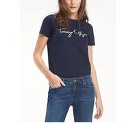 T-shirt - TOMMY HILFIGER - WW0WW24967 - Manches courtes - 100% coton biologique - Noir L